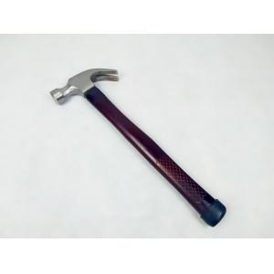 China Colored Laser marking wooden handle and polishing surface Forged Steel Claw hammer on sale