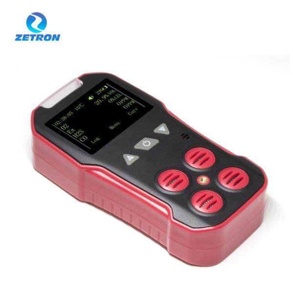 Quality CD4 Zetron Diffusion Type Portable Multi Gas Detector CH4 H2S CO O2 For Mining Use wholesale