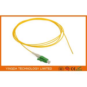 LC APC Fiber Pigtails OS2 Simplex 900um 1Meter , Pigtail LC APC SM SX 1M
