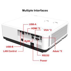 SMX 1920x1200 Full HD Laser Projector Support Wireless Display