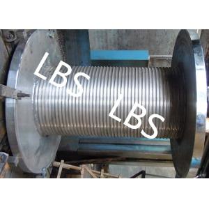 Customized LBS Groove Wire Rope Drum With High Speed Rope Wheel