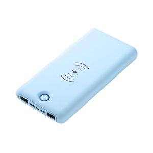 Blue 20000mAh Magnetic Wireless Power Bank With USB C Port Customized Logo