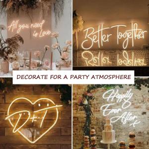 Custom Led Neon Light Name Logo Neon Sign For Bedroom Birthday Party Home