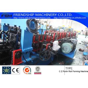 1.2mm - 3.0mm Thickness C Z Purlin Roll Forming Machine For Q195 - 235 / Hot