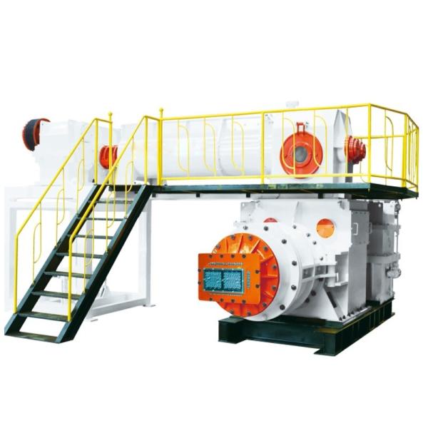 Double Stage Vacuum Extruder Clay Brick JKY75 Automatic Brick Making Machine for
