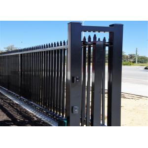 China Garrison Security Fencing steel picket Fence for sale 65mm x 65mm x 3000mm post on sale