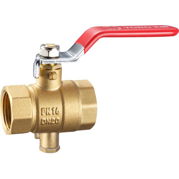 3307 Long Lever Female x Female Threaded Brass Ball Valve Sizes DN15 DN20 DN25