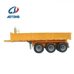 3/4 Axles Heavy Duty Truck Trailer 40 Ton 45 Cubic U Type Dump Semi Trailer