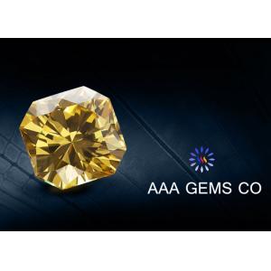 VVS1 Classic Created Fancy Moissanite 3 Carat In Yellow Color
