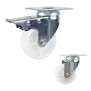 35kg Loading 65mm Light Duty Swivel Casters With Plain Bearing