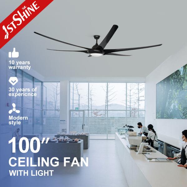 Quality Remote Control 100 Inch Ceiling Fan with Lights and Black ABS Housing Energy Saving wholesale