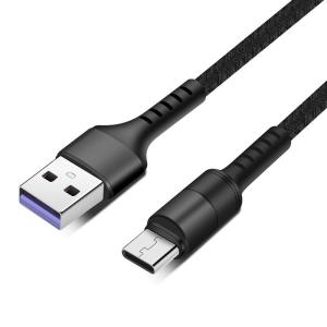 Fast Charing QC 3.0 / 2.0 Nylon Braided Usb Cable , Nylon Type C Cable For