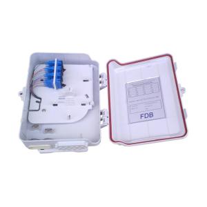 16 FTTH drops Fiber Optic Distribution Box , Wall mounted PLC Splitter