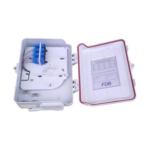 16 FTTH drops Fiber Optic Distribution Box , Wall mounted PLC Splitter