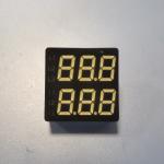 Double Row 8.6mm Height 7 Segment LED Display Two Color 3 Digit