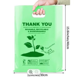 Cheap Custom Compostable Biodegradable Shopping Bags 1LB / 2LB / 5LB for sale