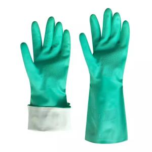 China High quality green latex gloves on sale