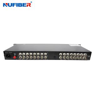 NUFIBER 32BNC Fiber Optic Video Converter RS485 RS422 Single mode Simplex HD