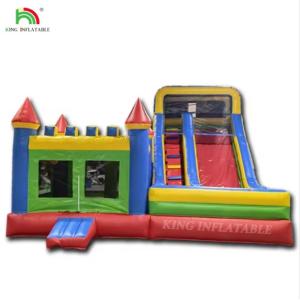 Wholesale Inflatable Castle With Water Slide Dry And Wet Combo Custom Inflatable