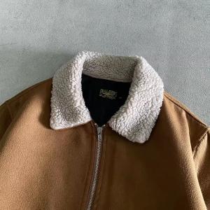 Custom Embroidery logo Zipper up Sherpa Turn-down Collar Heavyweight Jacket for