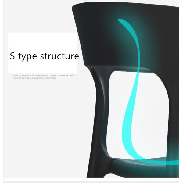 Stackable restaurant mode outdoor plastic chairs