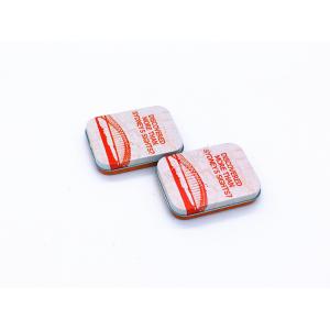 Small Metal Wire Hinged Condom Tin Box With Printing And Embossing