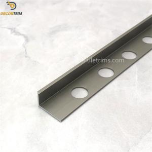 10mm Chrome L Shape Aluminium Trim Angle Edge Customized Color
