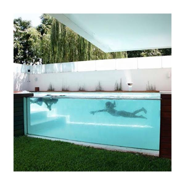 Outdoor Prefab Pool Large Transparent Acrylic Glass Swimming Pool for Undergroun