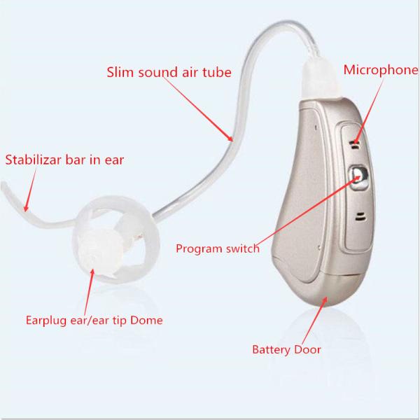6 Channel Ear Aid BTE RIC Ear Care Deaf Hearing Aids Digital Programmable Ear MY-19