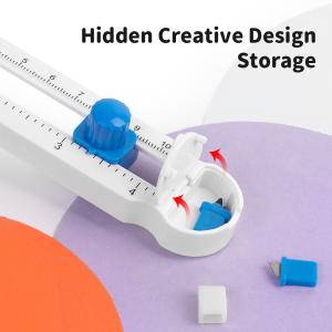 Metal Plastic Round Paper Cutter 20cm Diameter for Customized Colorful Scrap