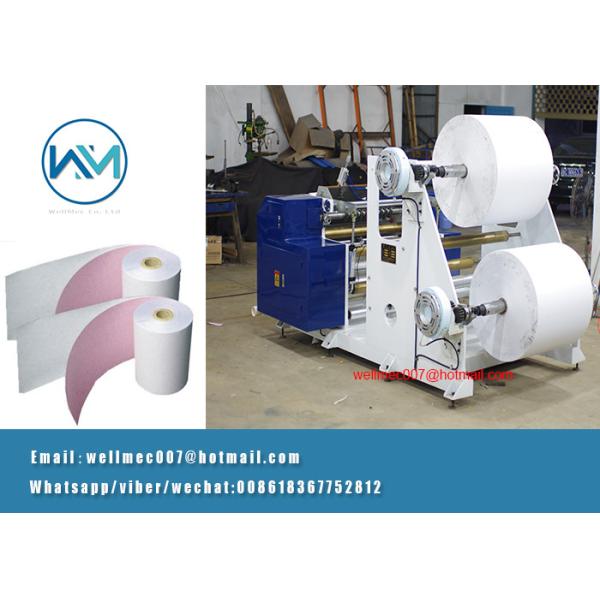 2Ply/two roll Carbonless Paper/Thermal Paper Roll Slitting Rewinder Machine