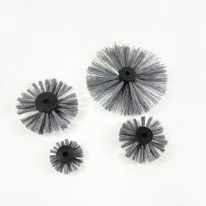 China Carbon Abrasive Grit Nylon Pipe Coating Brush Sewer Cleaning Brush 12mm Large Inner Diameter on sale