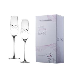 B2B Bulk:Custom 6-10oz Tempered Crystal Flutes | Hotel Bulk Glassware Lead-Free