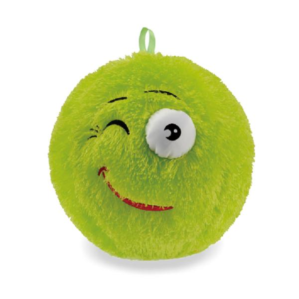 23cm Fuzzy Emoj Hairy Inflatable Ball with Fuzzy Monster Design Age Range 14
