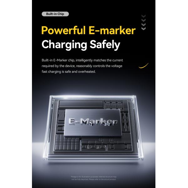 ESSAGER ES-X77 240W USB4.0 Usb C to Usb C Fast Charging Cable 8K 60Hz 40Gbps Audio Video