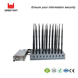 433MHz 20 Antennas Cell Phone Jammer 3.5g 3.7g Remote Control