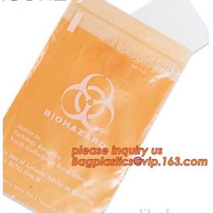 China 3-wall Biohazard Specimen Bags, Laboratory Specimen Transport Bags, Two Pocket Specimen Bag, bagplastics, bagease, pac on sale