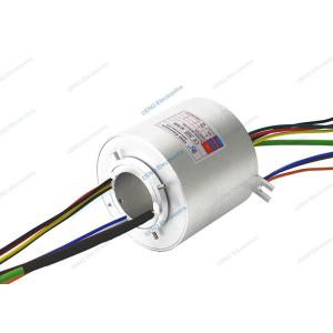 Cheap OEM / ODM Megabit Ethernet Slip Ring Through Hole 50mm Combined Electrical Swivel for sale