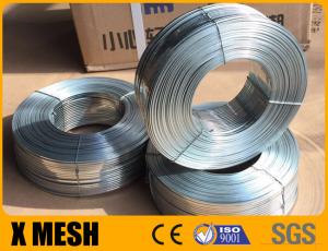 Cheap Flat Galvanised Stitching Wire 1.75mm X 0.75mm Silver Color For Box Making for sale