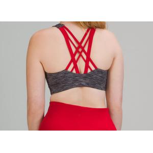 Padded Criss Cross Back Sports Bra Elasticity Material XS-5XL Size