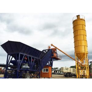 50m3 Ready Mix Mobile Concrete Plant Fully Automatic With Washing Function