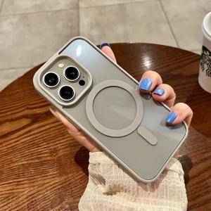 Transparent Back Tpu Shockproof Magnetic Phone Case For IPhone Case 16 15 Pro