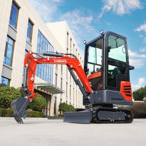 High Maneuverability Tiny Mini Excavator 1.2 Tonne 2870mm Transport Length