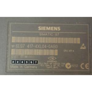 Cheap SIEMENS 6ES7417-4XL04-0AB0 SIMATIC S7-400, CPU 417-4 CENTRAL PROCESSING UNIT WITH: WORK MEMORY 20 MB (10 MB CODE for sale