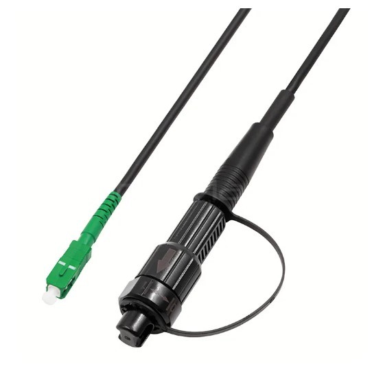 Quality Mini SC/APC to SC/APC Outdoor Simplex Fiber Patch Cord, OS2 9/125, LSZH Jacket wholesale