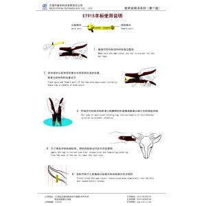 Universal Livestock Ear Tag Applicator For Cattle Red Calves Hogs Goats Sheep