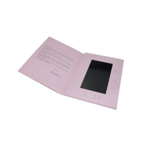 4.3Inch Multi - pages Video Booklet for Trade Show , 512M lcd video brochure