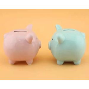 OEM 800g Ceramic Pig Piggy Bank 5 Color small middle and big size