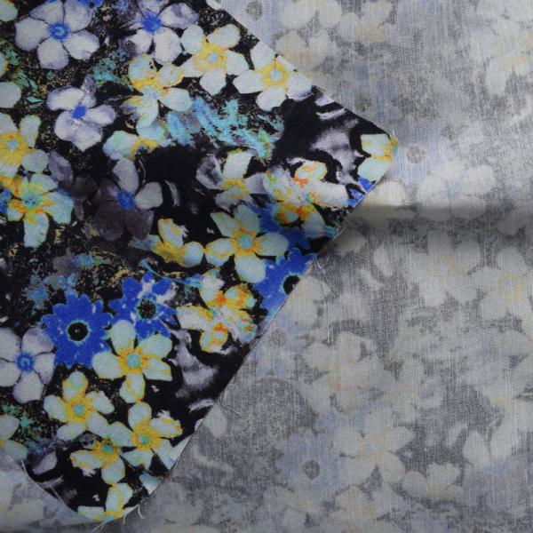 Woven 100% Viscose Rayon Fabric Digital Printed Rayon Challis Textile Floral Pattern