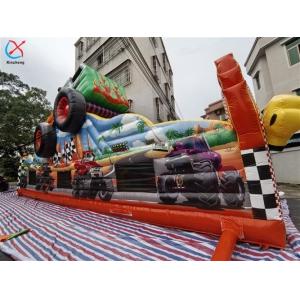 Commercial Giant Inflatable Obstacle Course Car Obstacle Course Bounce House